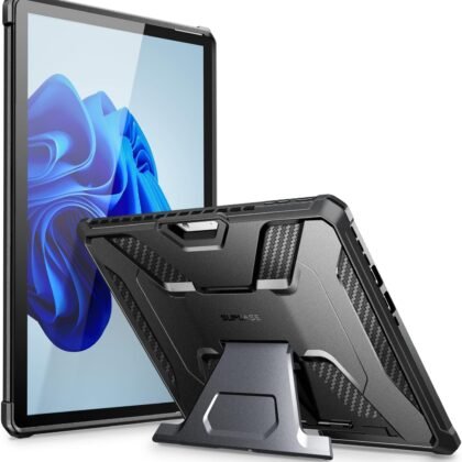 SUPCASE for Microsoft Surface Pro 11/10/9 Case with Kickstand (Unicorn Beetle Pro), [Military-Grade Protection] Heavy Duty Rugged Tablet Cover for Surface Pro 13 Inch, Black