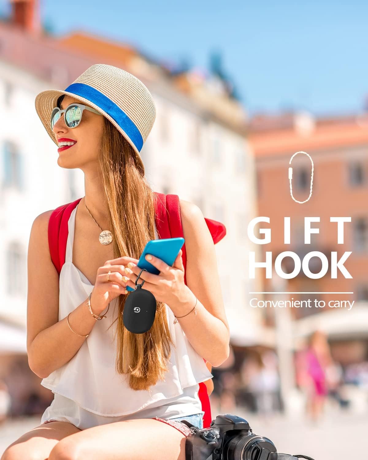 Olytop for Beats Studio Buds/Bud + Case with Cleaner kit 2021/2023, Soft Silicone Case for New Beat Studio Buds Plus Cover Protective Skin with Keychain, Cleaning Pen for Beat Studio Earbuds, Black - Image 5