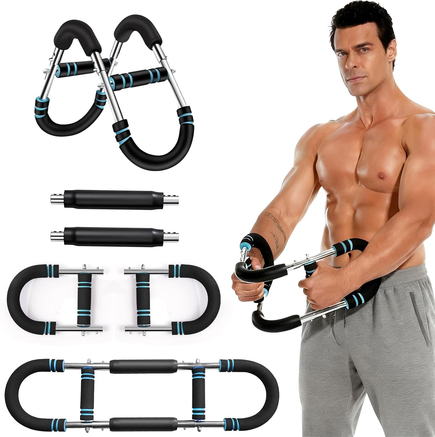 Twister Arm Trainer - Versatile Home Gym Equipment with Adjustable Resistance for Chest, Arm, and Shoulder Strengthening, Compact Strength Training Solution for Both Men and Women