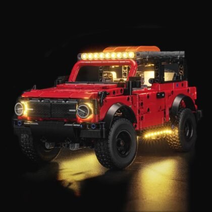 BrickBling LED Lighting Compatible with Lego Technic Ford Bronco SUV Car - Light Kit Compatible with Lego 42213 - Exluding Model Car (RC Version Light)