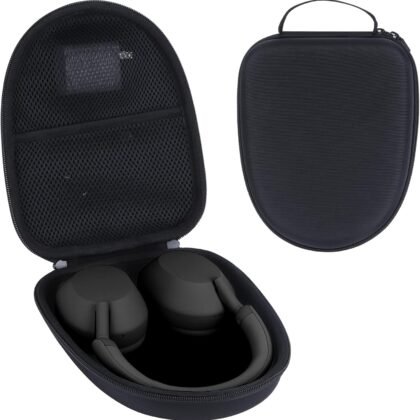 Hard Case Replacement for Sony WH-1000XM6, WH-1000XM5, WH-1000XM4, WH-1000XM3 Noise Canceling Headphones, Portable Travel Headphone Cases (Black Case)