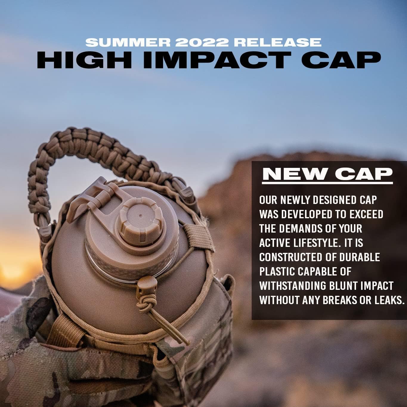 Iron Infidel Battle Bottle - Half Gallon Insulated Water Bottle with Paracord Handle - Large 64 oz Stainless Steel Water Jug & Rugged, Removable Sleeve For Keys, Wallet, Phone (OCP Camo 2 Liter) - Image 4