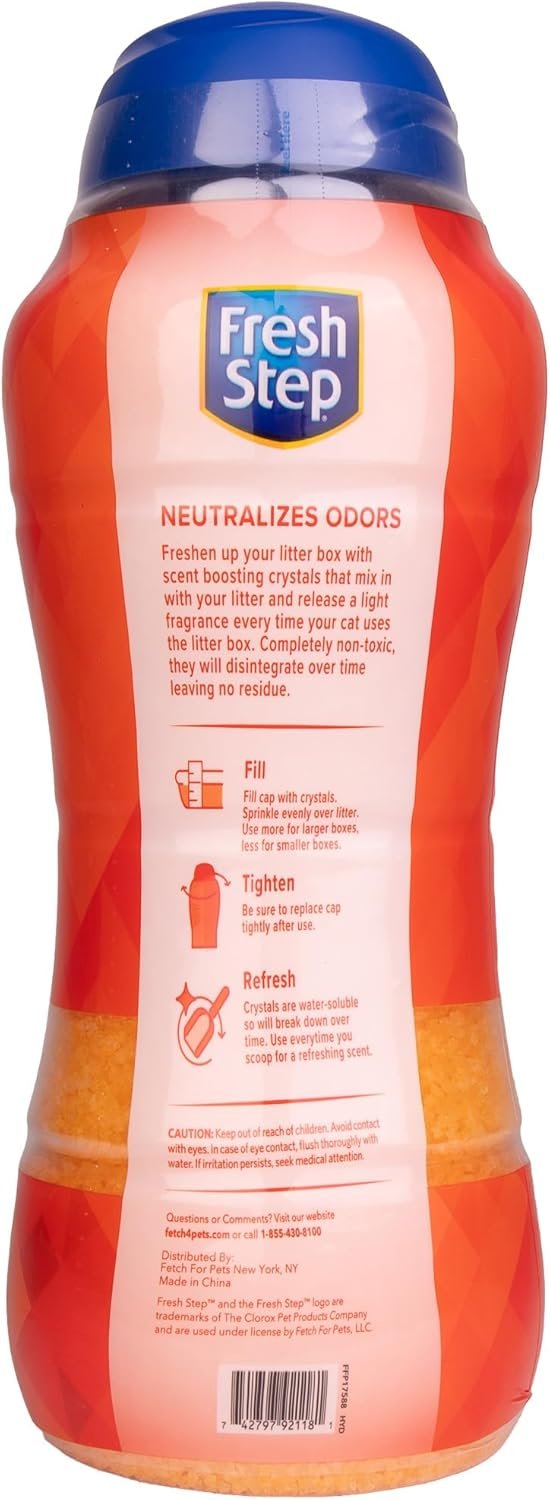 Fresh Step Cat Litter Crystals in Tropical Summer Breeze Scent - Cat Litter Box Deodorizer - Combats Odors and Neutralizes Smells to Keep Your Home Clean, Value Size, 70 Ounce - Image 3