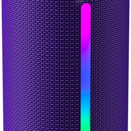 OHAYO Bluetooth Speaker, Portable Wireless, IPX7 Waterproof, Powerful 25W Sound, 24H Playtime, Dual Pairing, Active Bass, Colorful Lights, Bluetooth 5.3, Outdoor Speakers for Home/Party/Beach, Purple