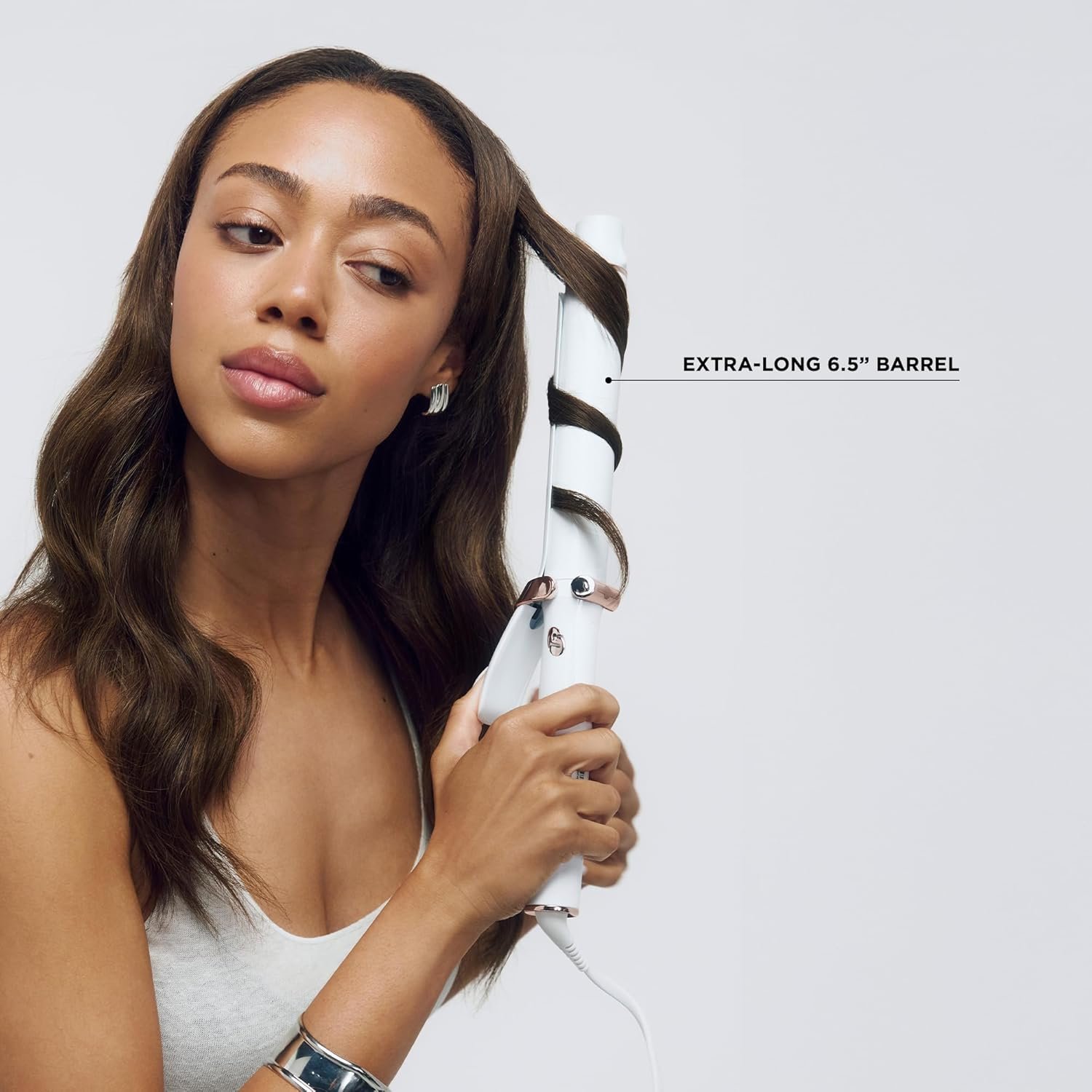 T3 SinglePass Curl X Extra-Long Barrel 1", 1.25", 1.5" Curling Iron with 9 Heat Settings and Ceramic Barrel for Fast Styling and Lasting Results on All Hair Types - Image 5