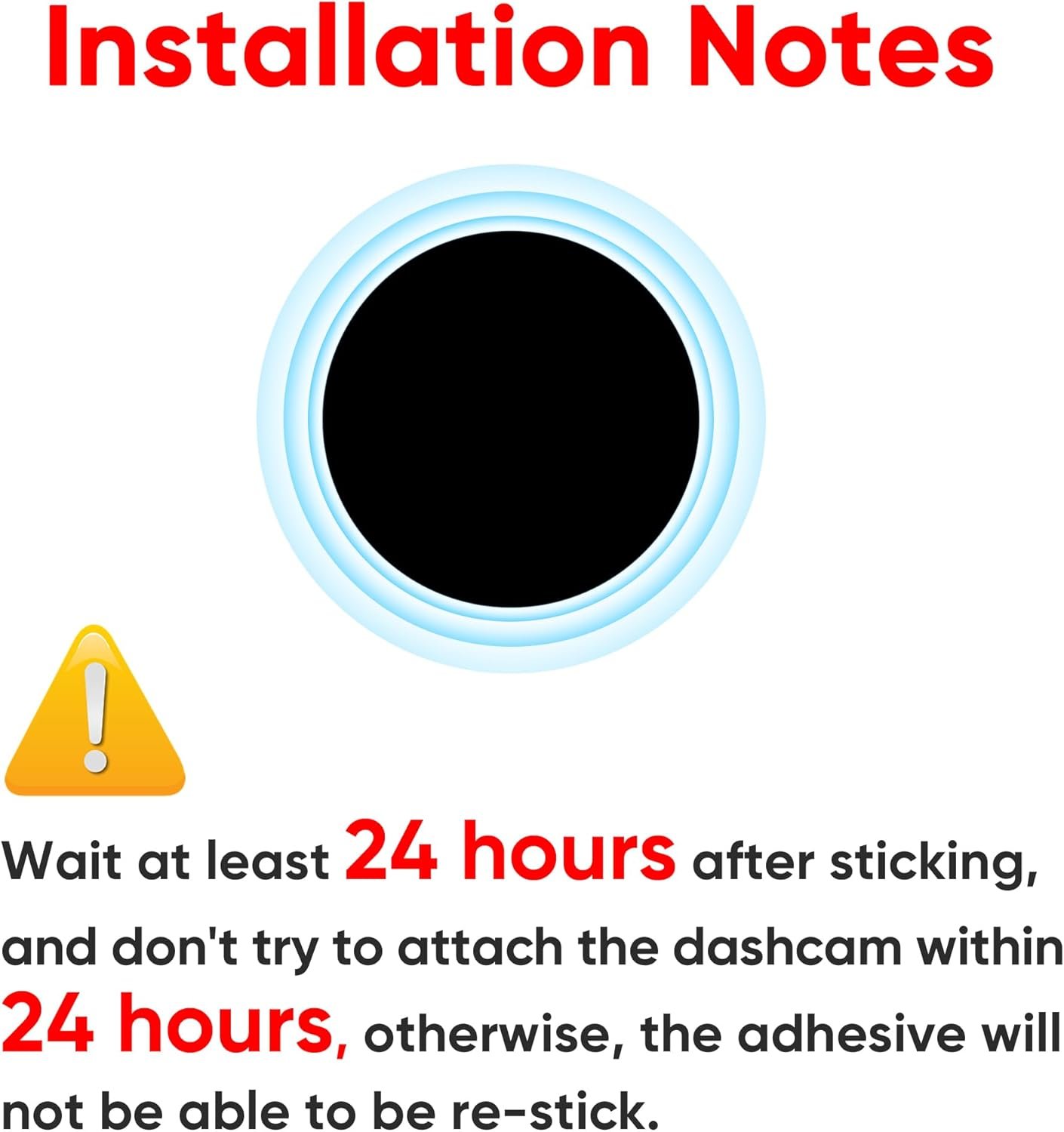 2 Pack Low Profile Adhesive Mount for Garmin Dashcam,for Garmin Dash Cam Mount for Dash Cam Mini 2 Mini 3/45/46/47/55/56/57/65W/66W/67W/X110/X210/X310/Tandem/Speak/Speak Plus - Image 2