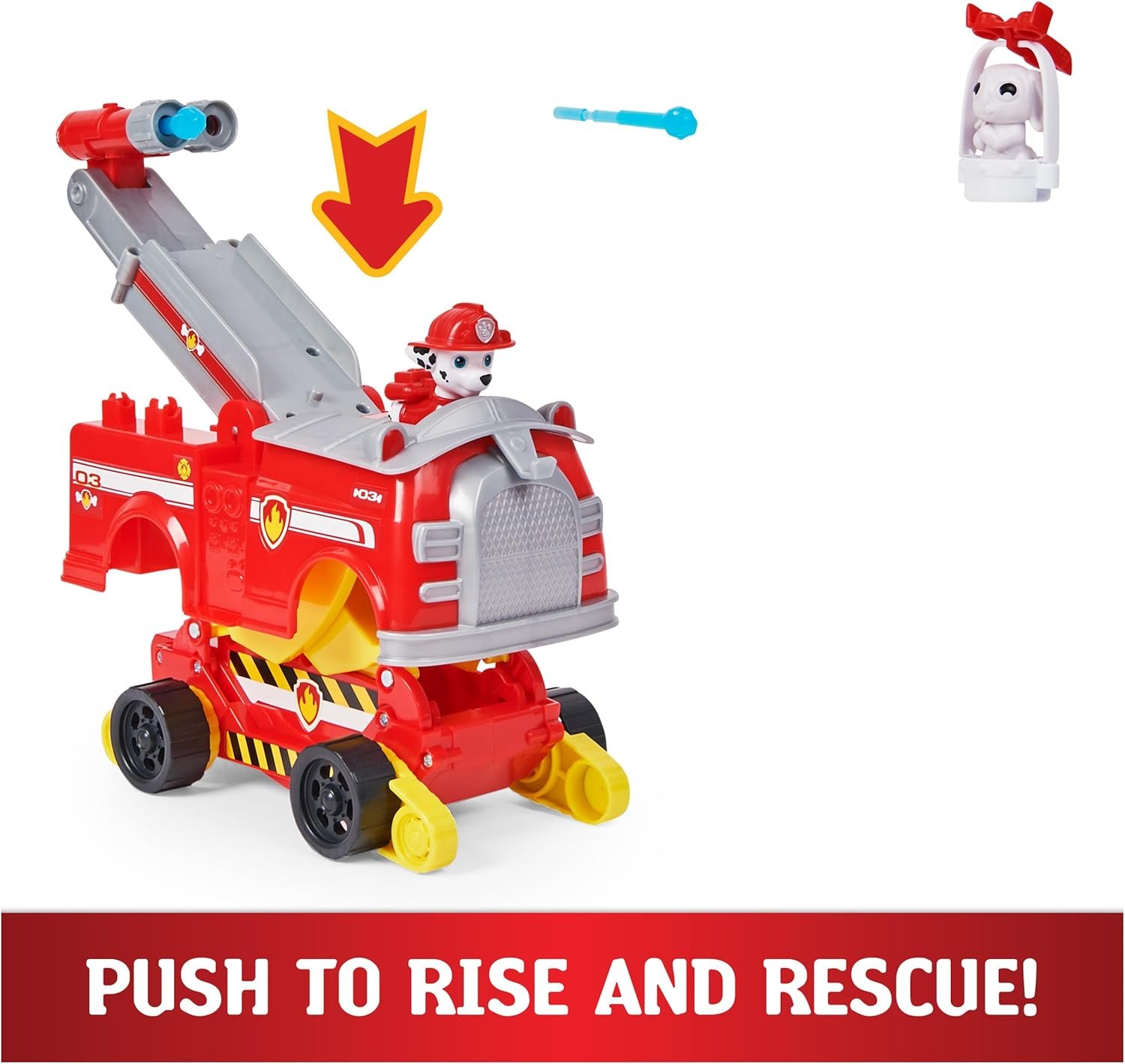 Paw Patrol, Marshall Rise and Rescue Transforming Toy Car with Action Figures and Accessories, Kids Toys for Ages 3 and up - Image 5