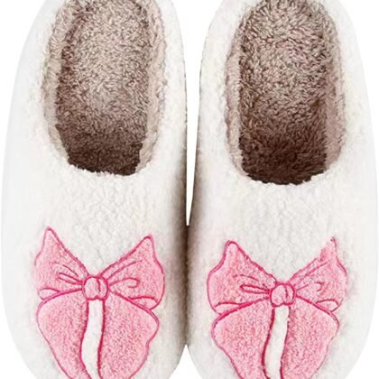 Halloween Pumpkin Slippers for Womens Mens Cute Cartoon Slippers Plush Warm Memory Foam Shoes