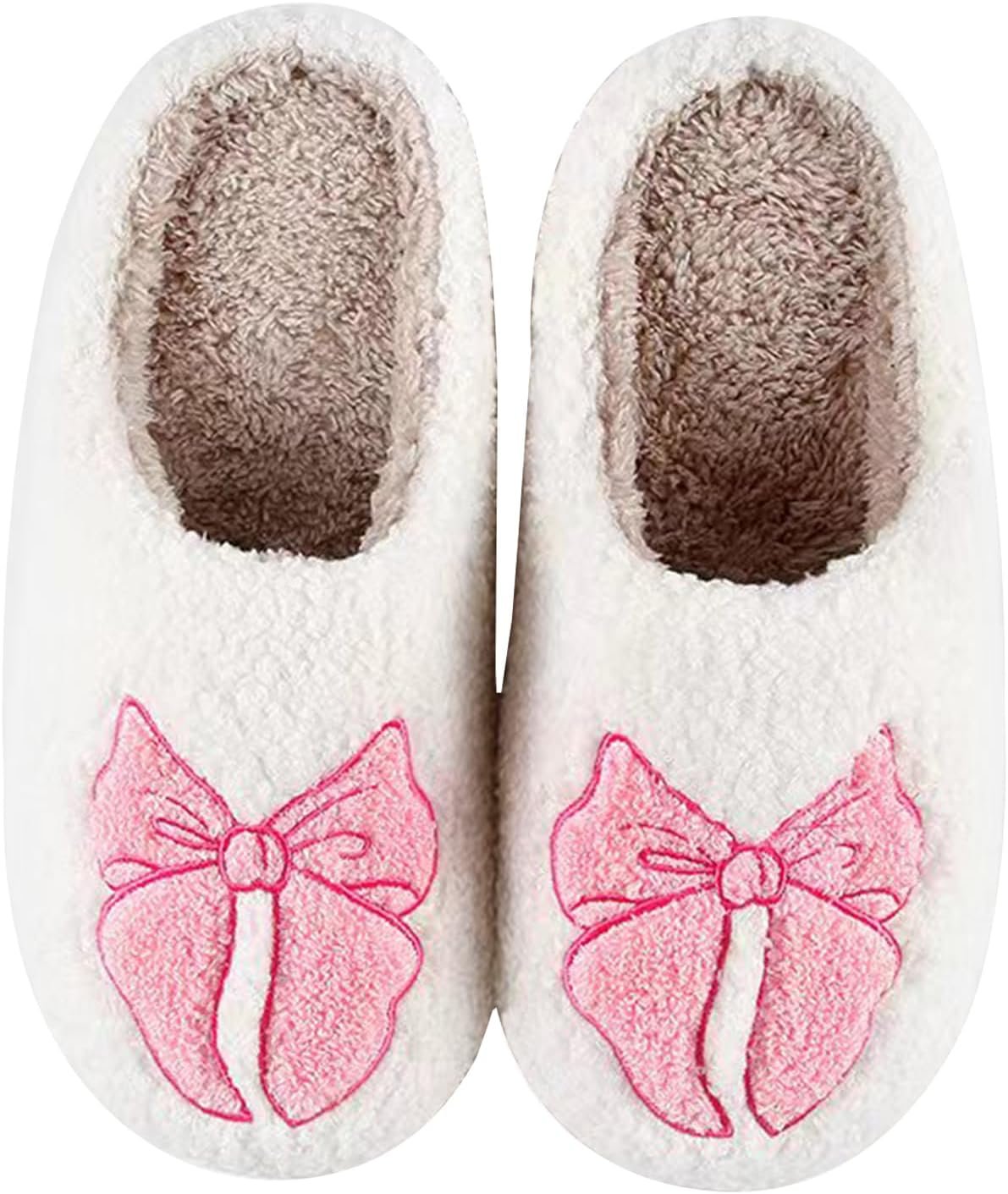 Halloween Pumpkin Slippers for Womens Mens Cute Cartoon Slippers Plush Warm Memory Foam Shoes