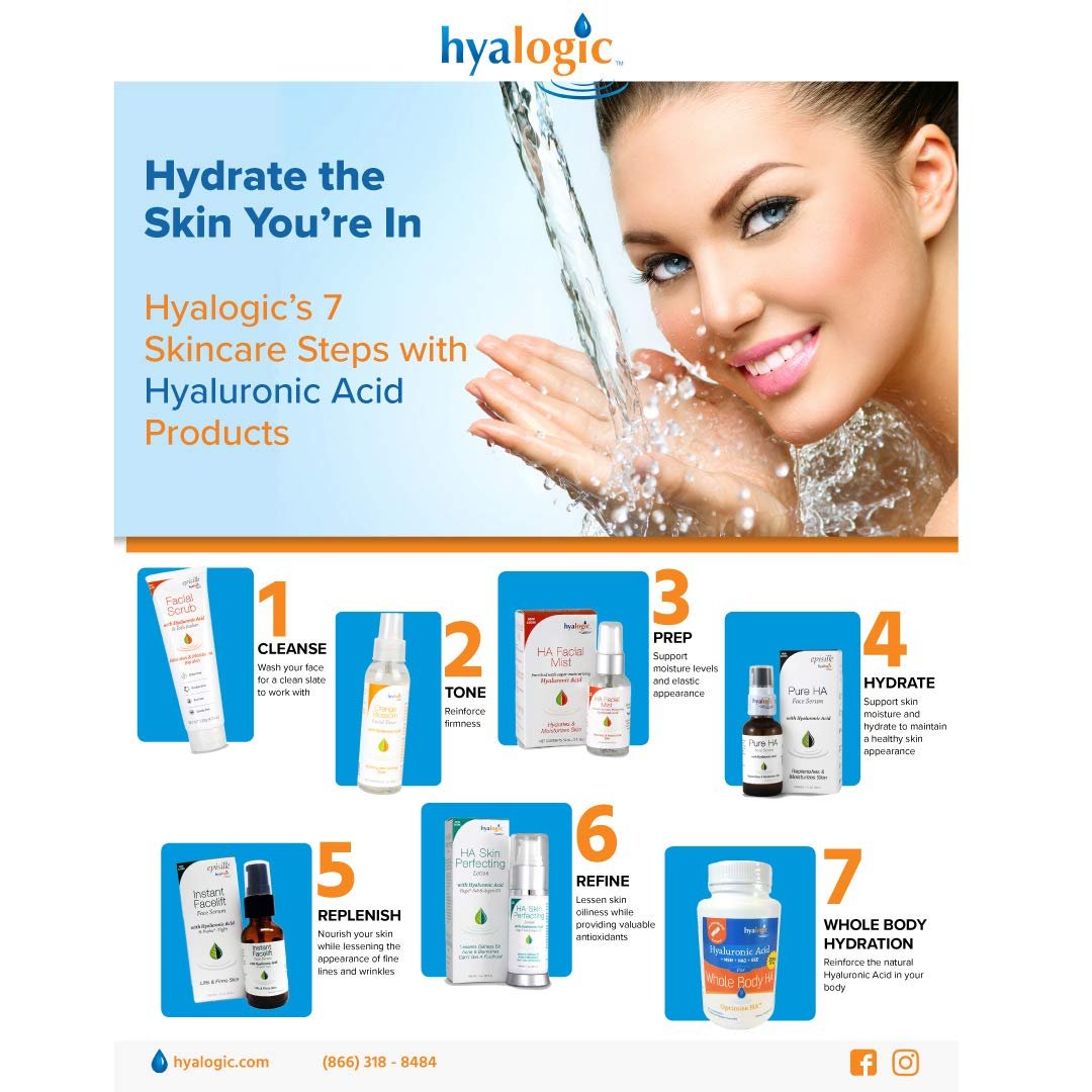 Hyalogic Lactic Acid 10% Serum for Face with Hyaluronic Acid & Essential Oils – Non-Abrasive Face Exfoliant- For Clearer & Radiant Skin (1 fl. oz.) - Image 7