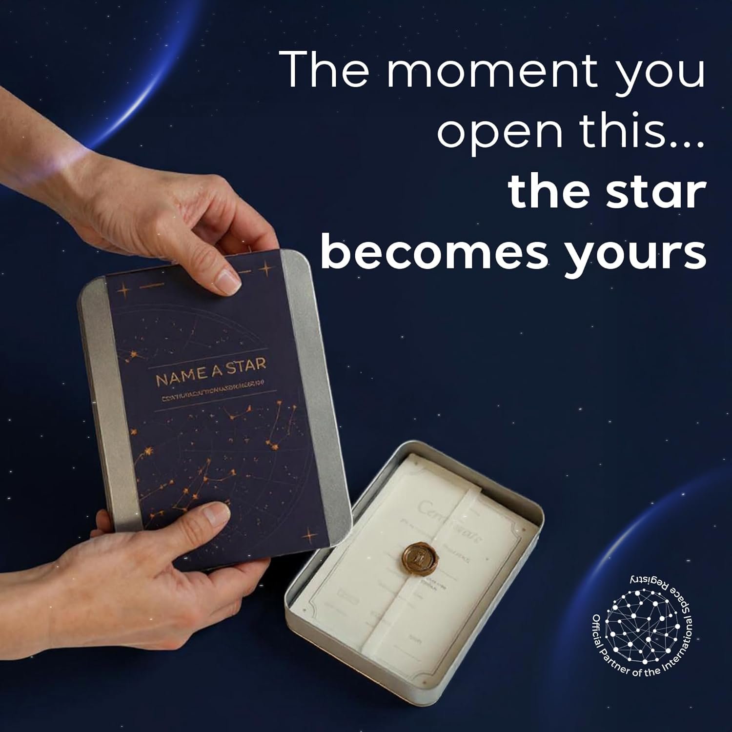 Name a Star Gift Box – Personalized Star Kit, Star Certificate, Galaxy Pass, 3D Greeting Card & Night Sky Poster – Unique Romantic Astronomy Gift for Anniversary or Memorial - Image 7