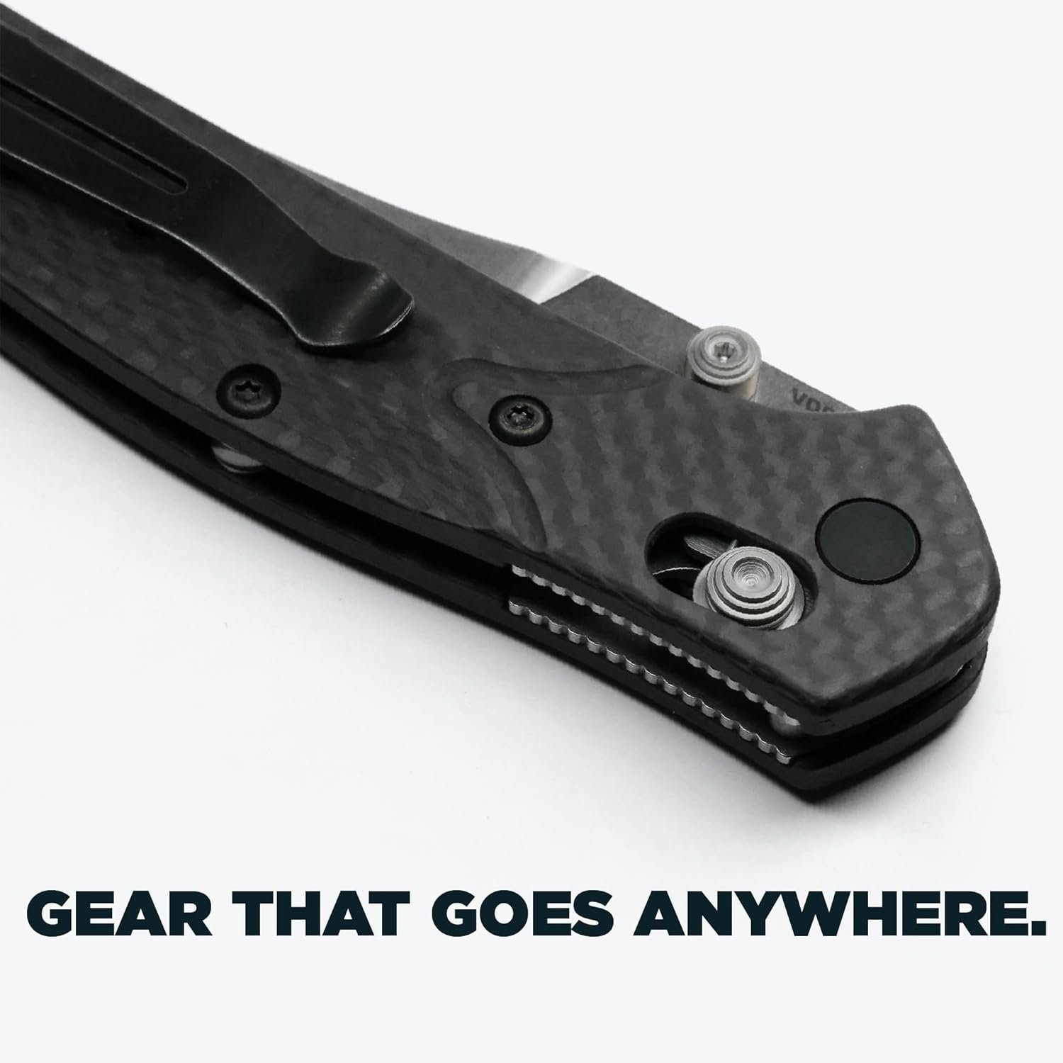 Benchmade - Mini Osborne, Every Day, Outdoor, Folding Knife, Reverse Tanto Blade with Black Carbon Fiber Handle (945-2) - Image 4