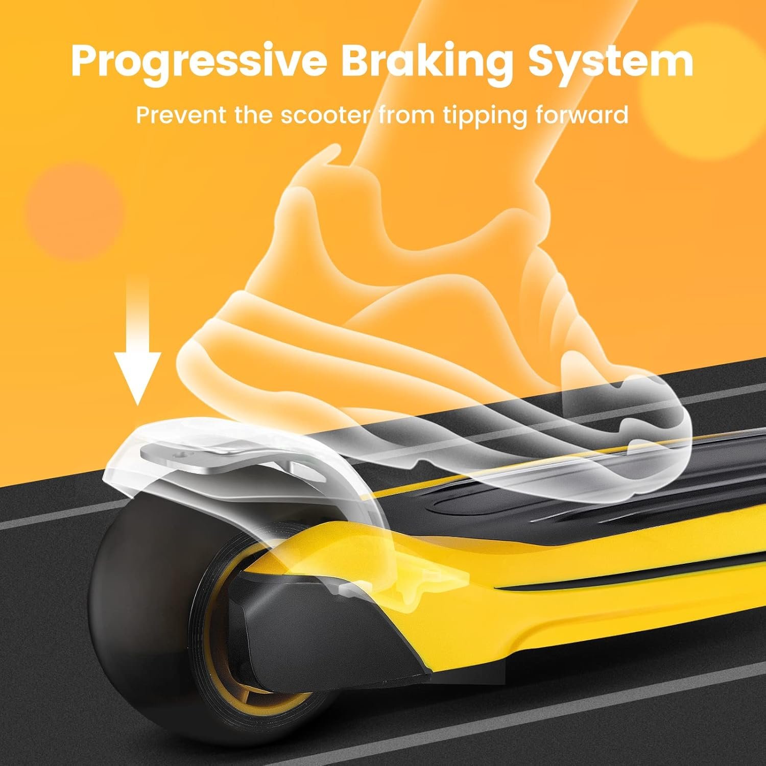 TONBUX Kids Scooter for Age 3-12, Toddler Scooter with 4 Adjustable Heights, Light Up 3-Wheels Scooter, Shock Absorption Design, Lean to Steer, Balance Training Scooter for Kids - Image 7