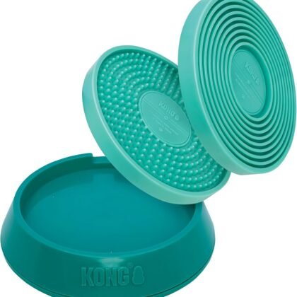 KONG Licks Spinz Rotating Textured Food Pad with Non-Skid Base (Large)