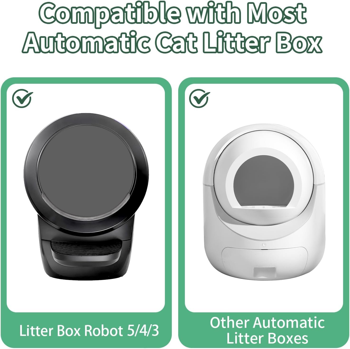 ANWA 40 Count Cat Litter Box Liners for Automatic Cat Litter Box and Litter Box Robot 4/3, Heavy-Duty, Extra Thick - Image 3