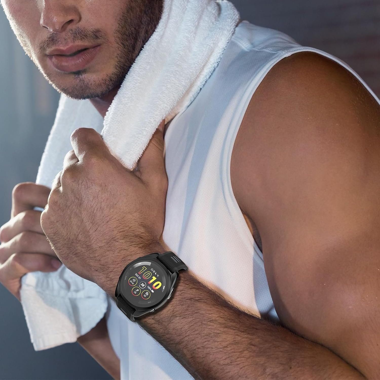 U-LIMVE Watch Band for Garmin Forerunner 265/Forerunner 255/Vivoactive 4/Venu 3/Venu 2, 22mm Quick Release Silicone Replacement Band - Image 6