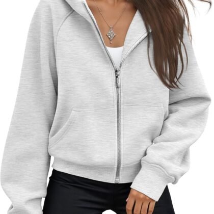 AUTOMET Womens Zip Up Hoodies Fleece Jackets Oversized Sweatshirts Fall Fashion Outfits 2026 Sweaters Winter Clothes