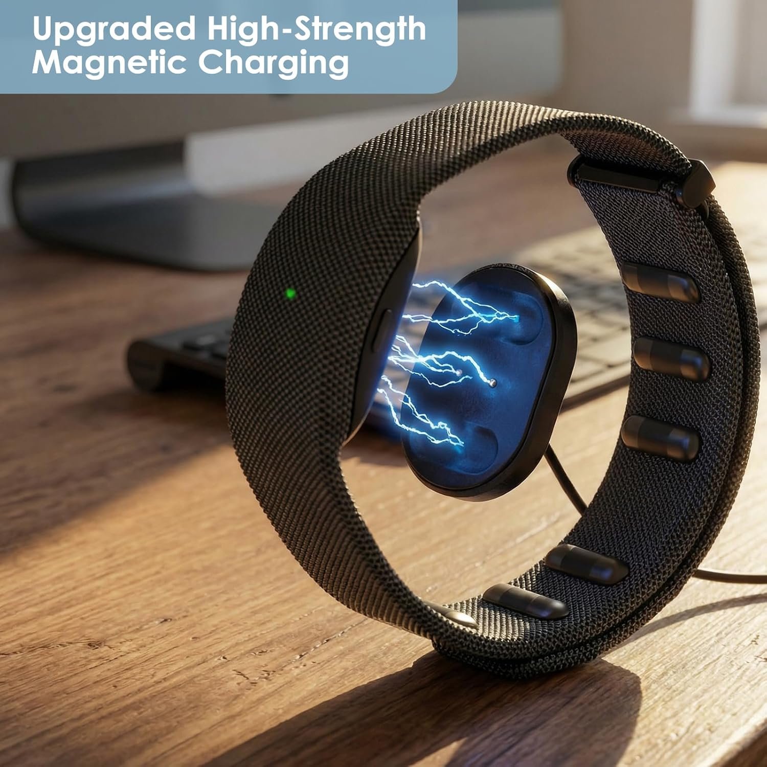 Charging Cable for RayBan Meta Display Neural Band Charger, Magnetic Fast Charger for Ray-Ban Meta Display Glasses Accessories, Portable Travel/Car/Phone/Laptop Charging Cable (Black) - Image 3