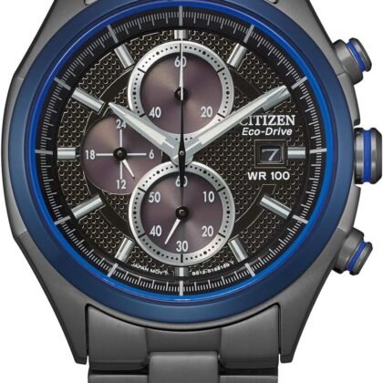 Citizen Men's Sport Causal Eco-Drive Chronograph Watch, 12/24 Hour Time, Date