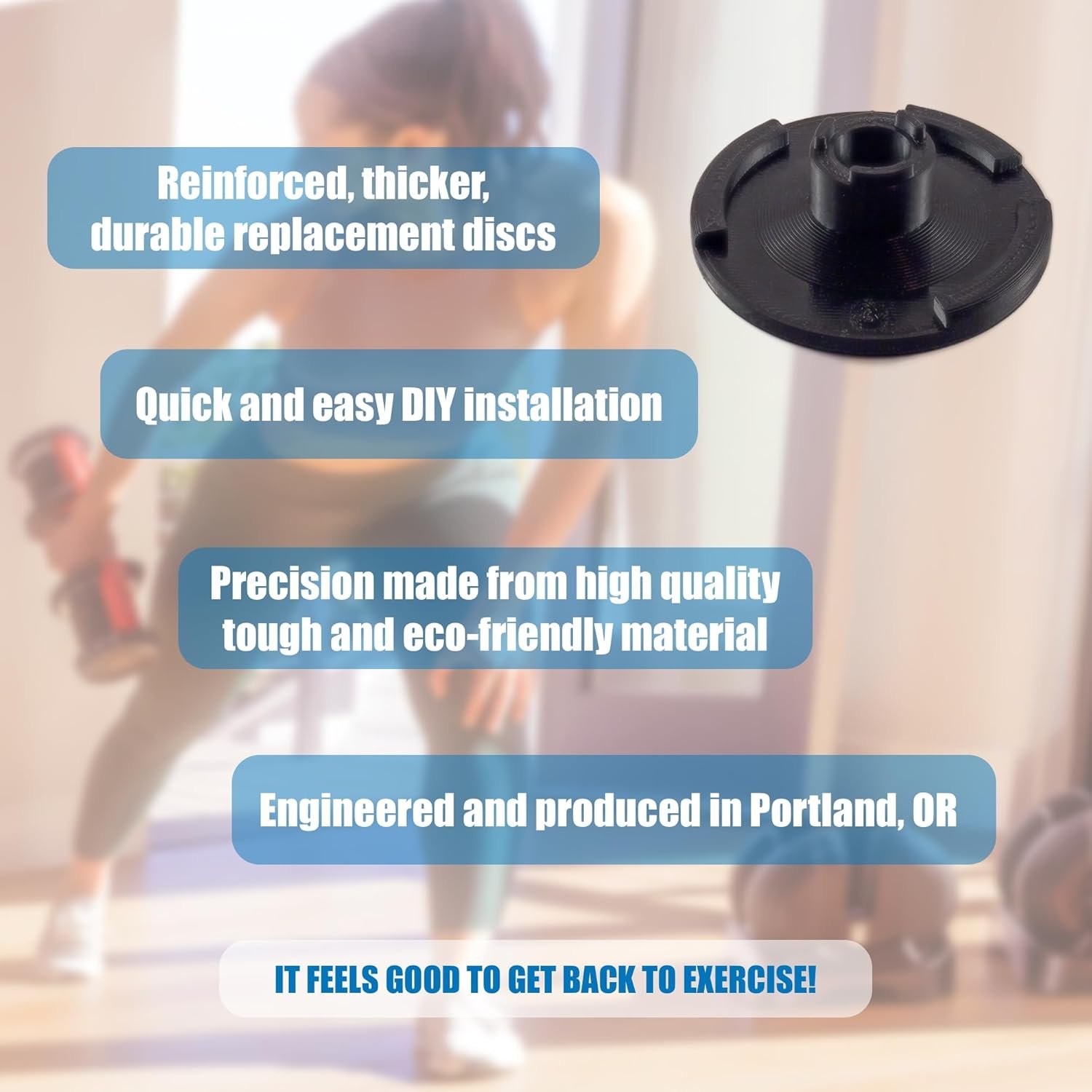 Replacement Discs Nos. 2, 3, 4, 5 Compatible with Nautilus/Bowflex 552 SelectTech Adjustable Dumbbells Series 2 - Image 2