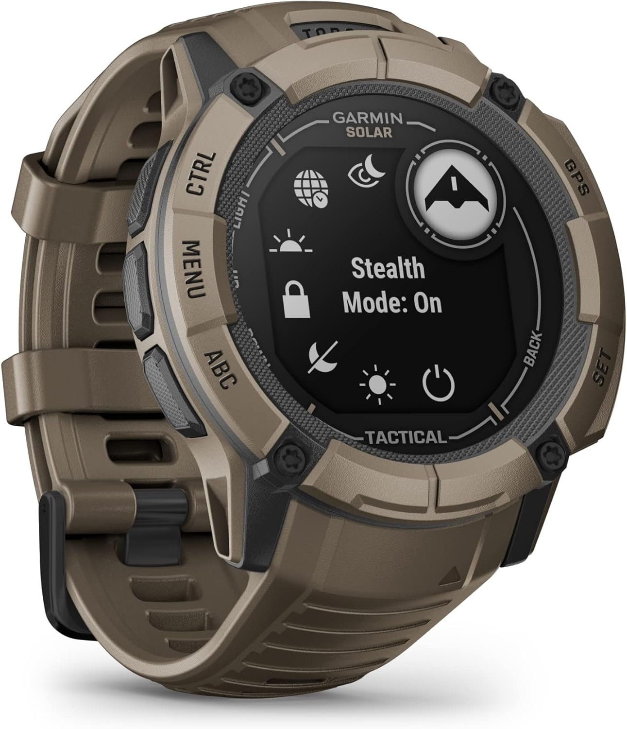 Garmin Instinct 2X Solar - Tactical Edition, Rugged GPS Smartwatch, Built-in Flashlight, Ballistics Calculator, Solar Charging Capability, Coyote Tan - Image 6