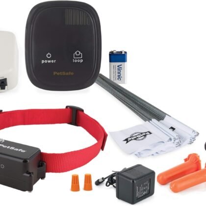 PetSafe Stubborn Dog In-Ground Fence System - High-Intensity Static Correction - Tone & Vibration Modes - Waterproof Adjustable Collar - Expandable Design - Wire Sold Separately