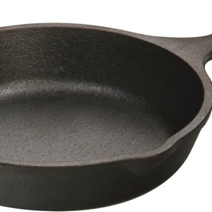 Lodge H5MS Heat Enhanced and Seasoned Cast Iron Mini Skillet, 5-Inch