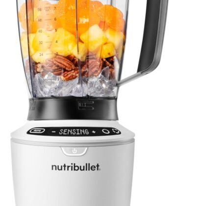 nutribullet SmartSense 5-speed, full-size blender, 1400 Watt- Matte White