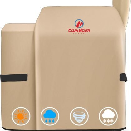 Comnova Grill Cover for Traeger Pro 22 & 575 Series - 600D Wood Pellet Smoker Cover for Traeger Heavy Duty & Waterproof, Premium Pellet BBQ Cover for Traeger Pro 22 / Pro 575, Z Grills 550B and More