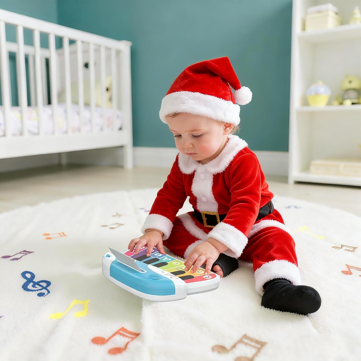 Baby Piano Keyboard Toy for Toddlers, Touch Sensor Toddler Piano for Toddlers 1-3 Baby Musical Toy w/ 3 Modes, 12 melodies, Letter Key A-G, Music Cards, Birthday Christmas for 1-4 Year Old - Image 6