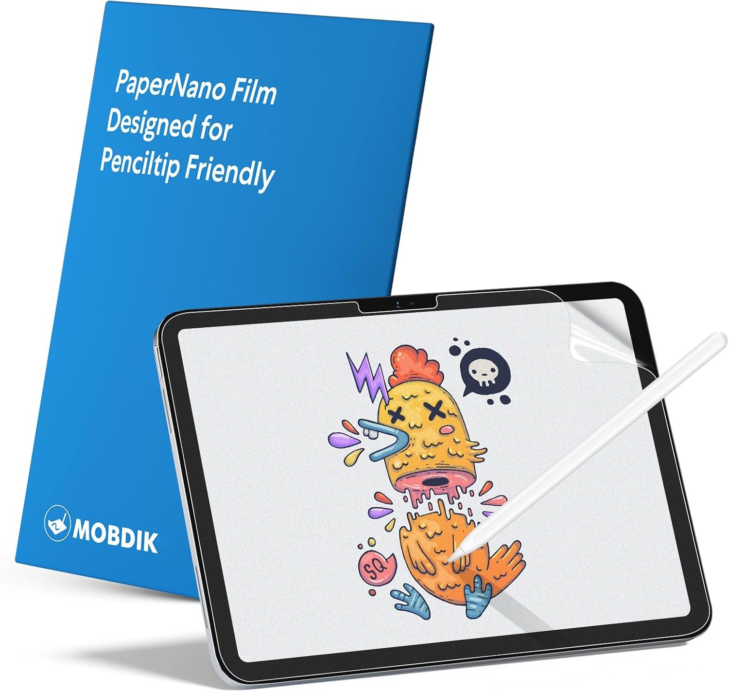 MOBDIK 2 Pack Paperfeel Screen Protector Compatible with iPad A16 11th / 10th Generation (2025/2022) & iPad Air 11 M3 2025 / M2 2024, Crafted for Natural Writing, Less Reflection, Easy Installation