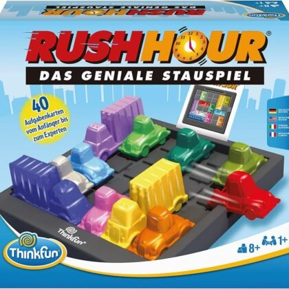 Thinkfun Rush Hour - The Ingenious Traffic Game and Well-Known Logic Game for Boys and Girls from 8 Years