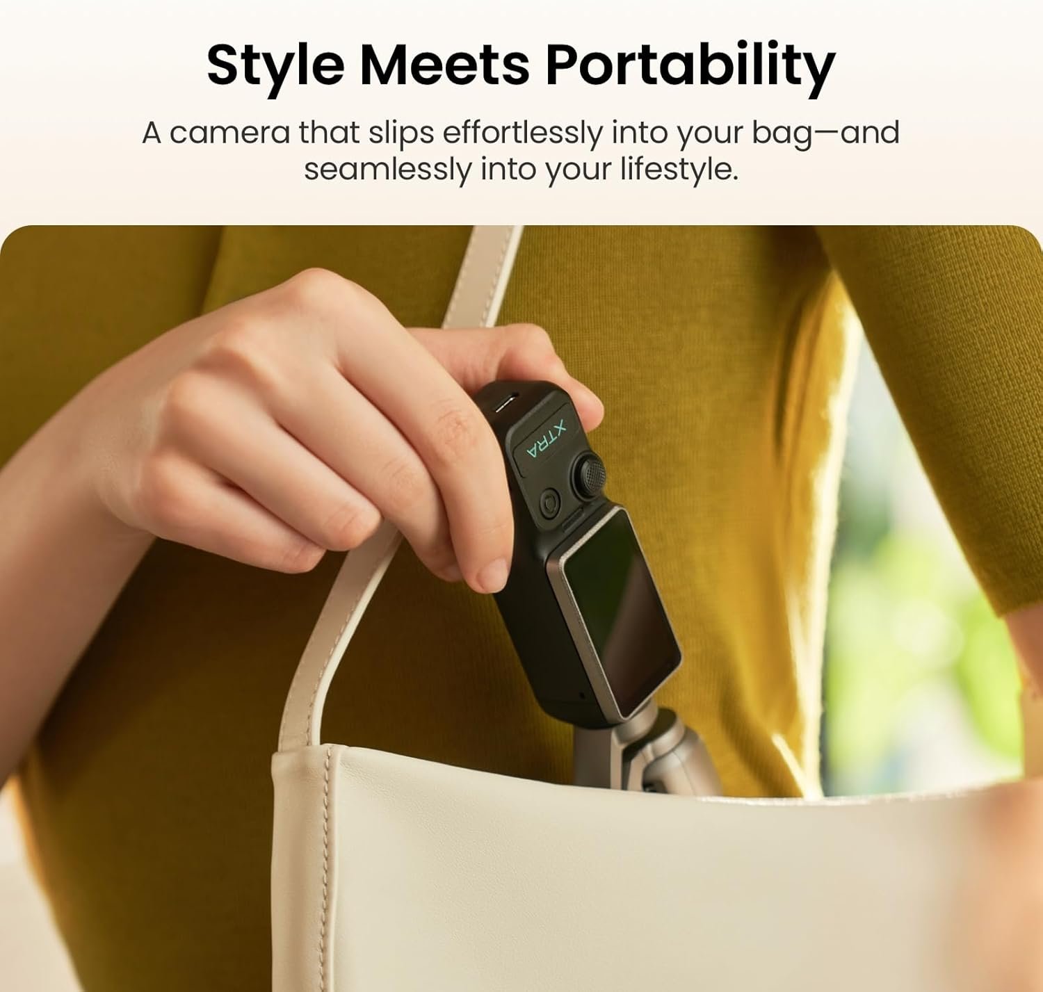 Xtra Muse, Vlogging Camera with 1'' CMOS & 4K/120fps Videos, Pocket Camera with 3-Axis Gimbal Stabilizer, Fast Focusing, Face/Object Tracking, Digital Video Camera for Photography, Digital Camera - Image 4