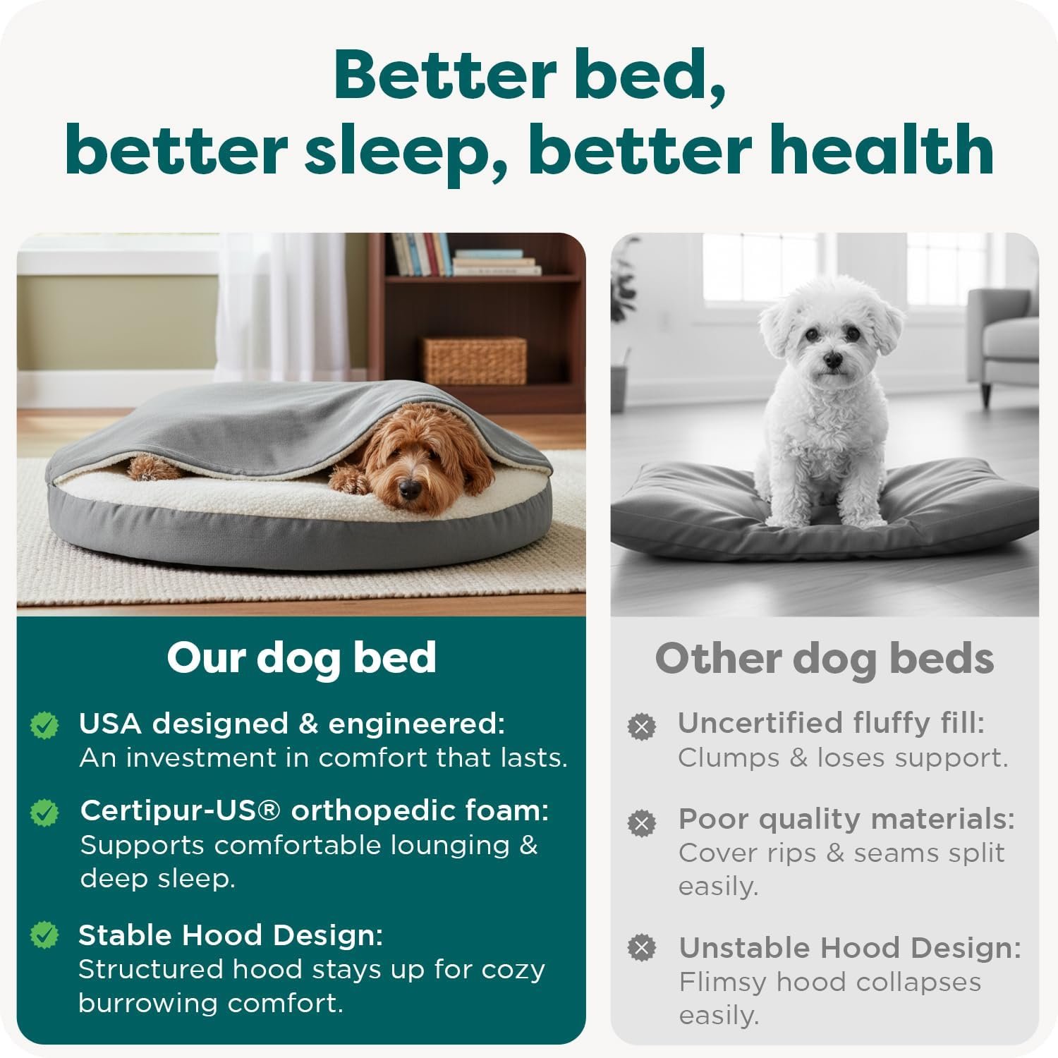 Furhaven 44" Round Orthopedic Dog Bed for Large Dogs w/ Removable Washable Cover, For Dogs Up to 80 lbs - Sherpa & Suede Snuggery - Espresso, 44-inch - Image 7