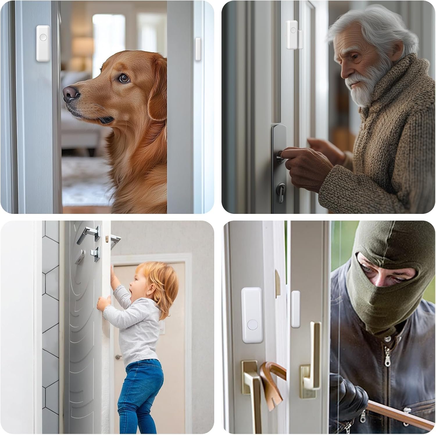 Home Security System with WiFi 2MP HD Secutity Camera,13 Piece Alarm Kits Home Security Camera System,Compatible with Alexa,Google Assistant, No Contract Required,24/7 Protection - Image 6