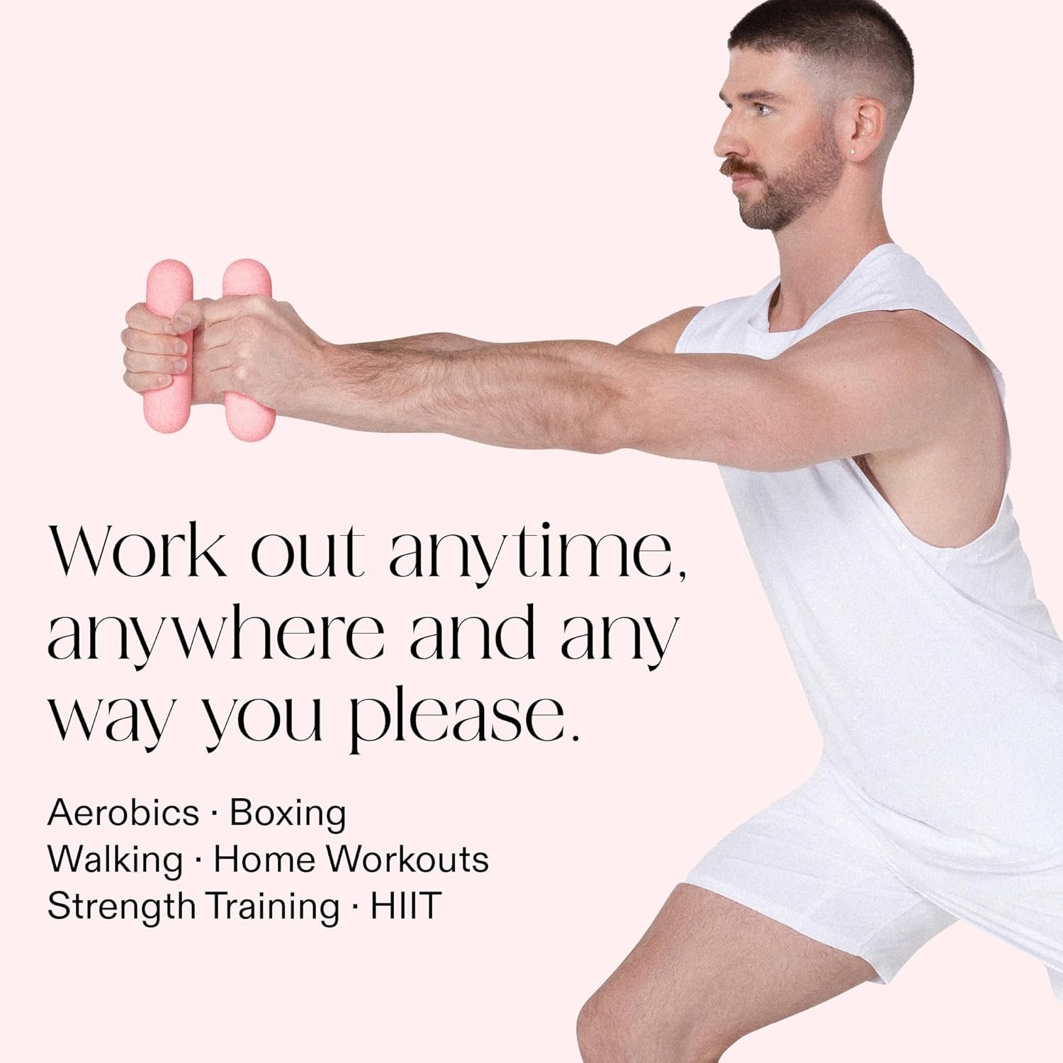 Bala Bars Dumbbell Set for Women & Men - Set of 2 Bars Designed for Walking, Strength Training, HIIT, Boxing & Aerobics - Hand Weights for Working Out at Home - Image 3