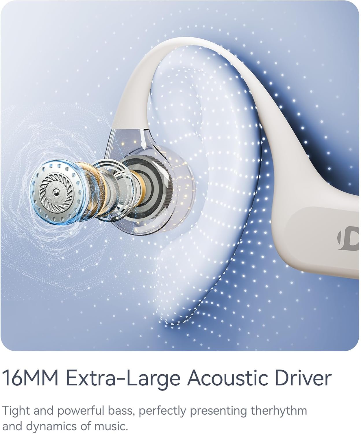 DEMICEA Open Ear Sport Headphones, Soft Silicone Wireless Bone Conduction Earphones, Powerful Bass, 10H Lasting, Multipoint Capable, Quick Charge, Built-in 32GB MP3 - Image 5