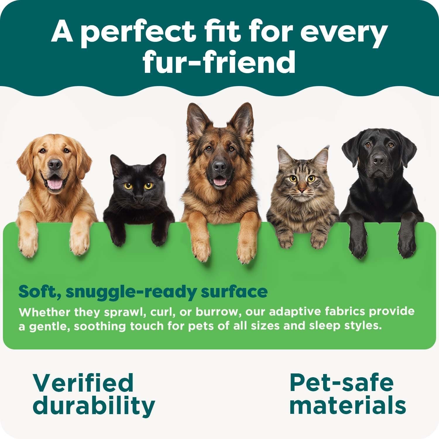 Furhaven 44" Round Orthopedic Dog Bed for Large Dogs w/ Removable Washable Cover, For Dogs Up to 80 lbs - Sherpa & Suede Snuggery - Espresso, 44-inch - Image 8