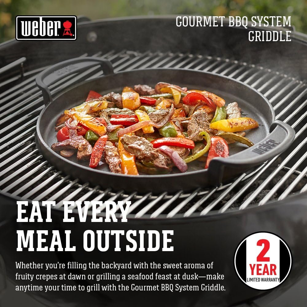 Weber Gourmet BBQ System Griddle, Schwarz - Image 2