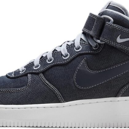 Nike Air Force 1 '07 Mid Women's Shoe (DD9625-400, Obsidian/Summit White/Ashen Slate)