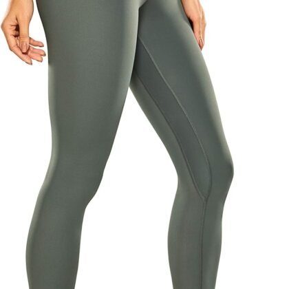 CRZ YOGA Women Naked Feeling Yoga Pants 25 Inches - 7/8 High Waisted Workout Leggings