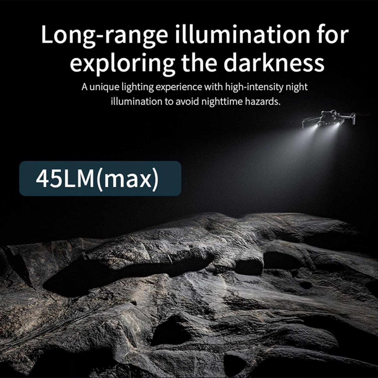 LICHIFIT Mini4 Pro Drone Searchlight Night Light for DJI Mini 4 Pro Rechargeable Dual Light 360° Rotation Multiple Modes Night Flight Light - Image 5