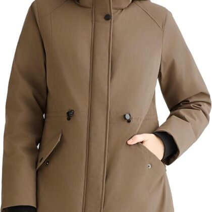Orolay CHIIONE Winter Coat for Women Thicken Fleece Lined Parka Waterproof Long Warm Puffer Jacket Hooded with Pockets
