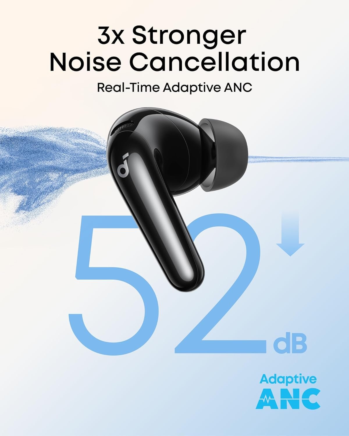 Soundcore P31i by Anker, Real-Time Adaptive Noise Cancelling, Hi-Res Sound, Translation Earbuds, 50H Playtime, Wireless Earbuds, Bluetooth Earphones, Spatial Audio, Fast Charging, IP55 - Image 2