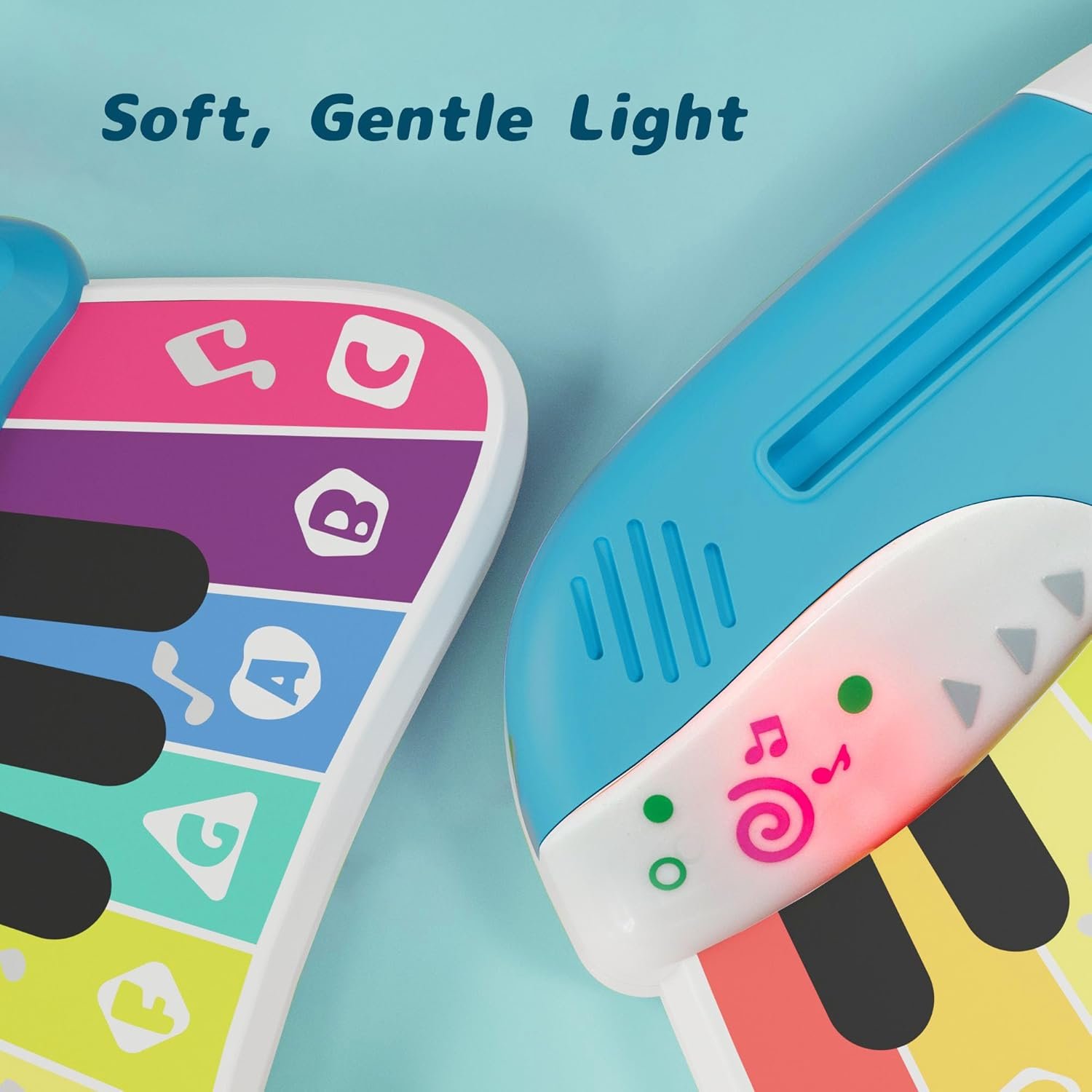 Baby Piano Keyboard Toy for Toddlers, Touch Sensor Toddler Piano for Toddlers 1-3 Baby Musical Toy w/ 3 Modes, 12 melodies, Letter Key A-G, Music Cards, Birthday Christmas for 1-4 Year Old - Image 5