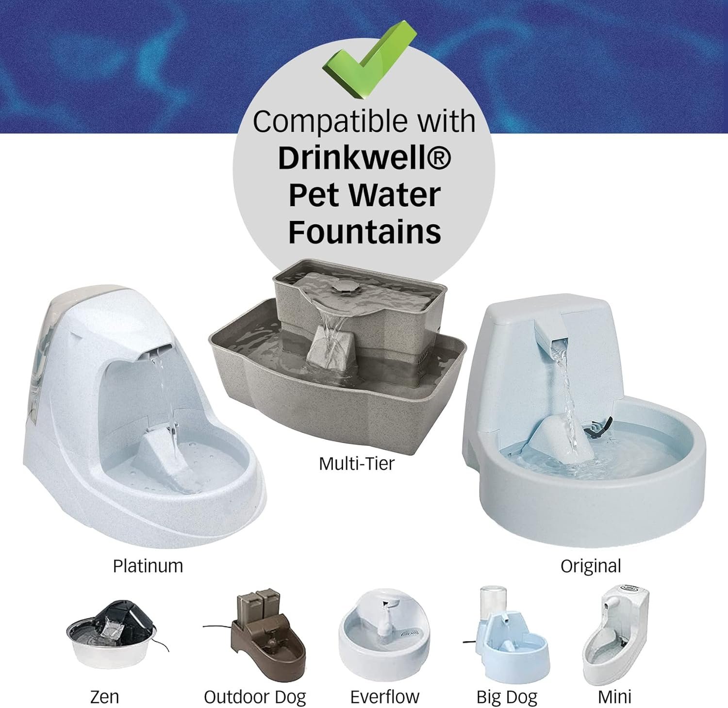 Premium Charcoal Filters for PetSafe Drinkwell Fountains, Pack of 10 - Image 5