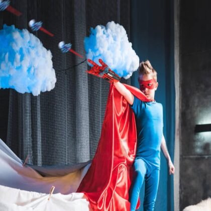 AODAI Set of 2 Spider Gloves Man Web Shooter Toy, Spider Kids Plastic Role-Play Launcher Glove Cool Movie Launcher with Wrist Toy Set Funny Decorate Children Educational Toys (RED)