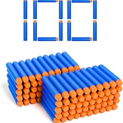 Nerf N Strike Blaster Compatible Dart Bullets, Compatible with All Elite 2.0 Series Blasters Blue (100 Blue)