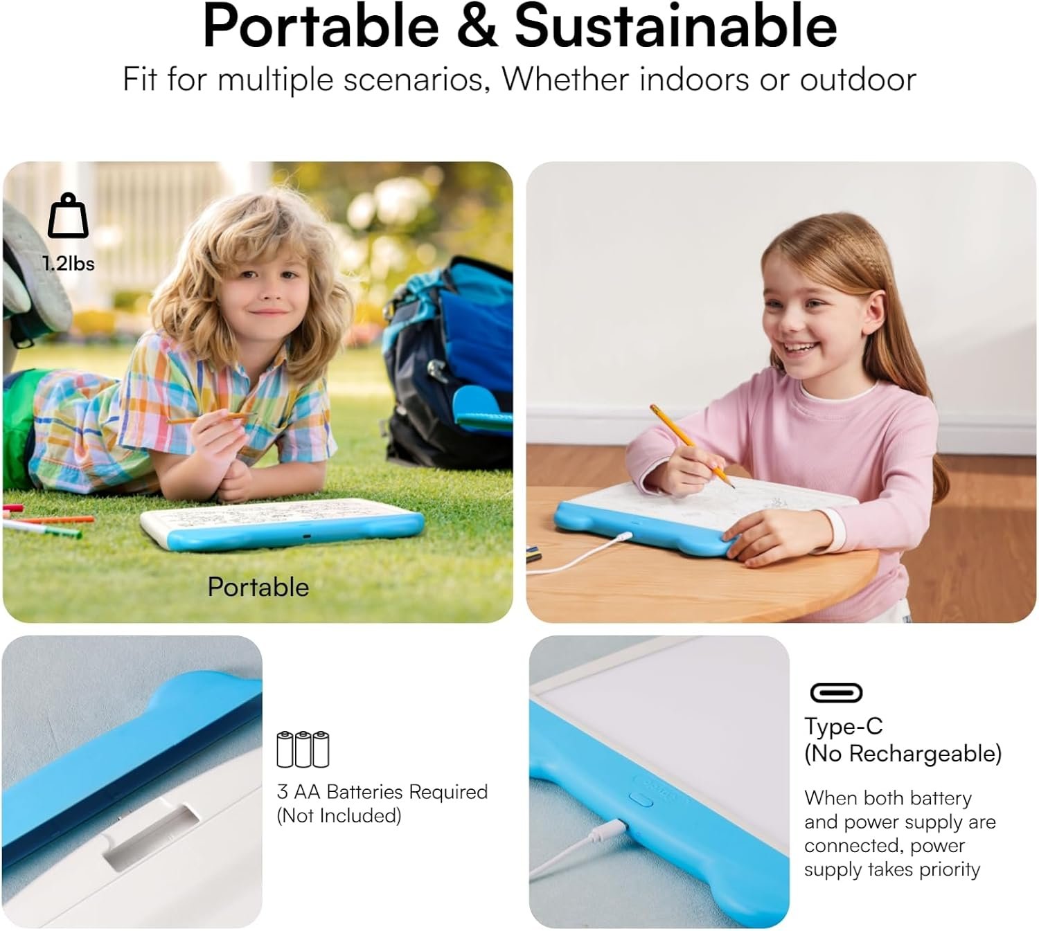 Caydo Light Up Tracing Pad 34Pcs Set, 3 Brightness Levels Eye Protection Light Box for Tracing, Drawing Writing Boards for Kids, Type-C & Battery Power Supply, Birthday Holiday Gifts for Girls Boys - Image 5