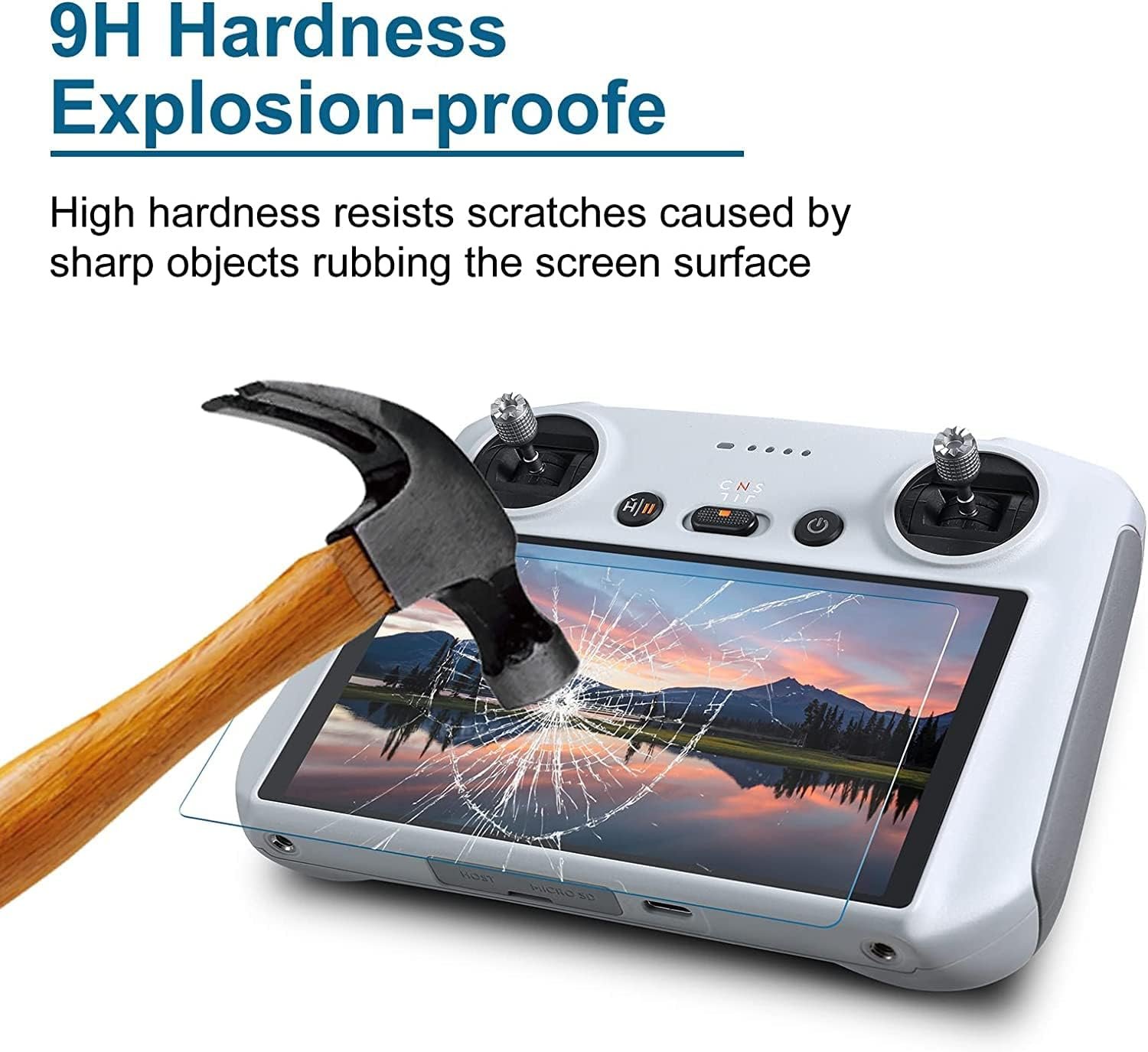 Skyreat Anti-Glare Matte Screen Protector For DJI Mini 5 Pro/Mini 4 Pro/Mini 3 / Air 3s Drone Accessories with DJI RC/RC 2 Remote Controller (2 Pack) - Image 5